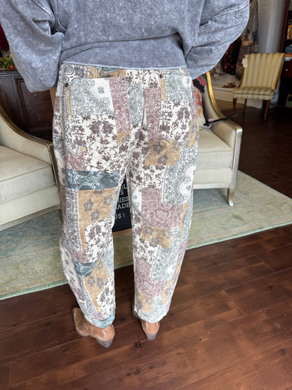 Paisley Wide Leg Jeans