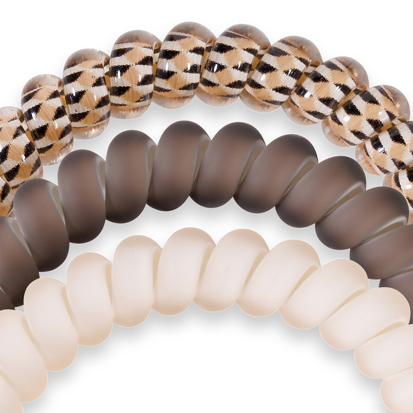 Toasted - Small Spiral Hair Coils, Hair Ties, 3-pack