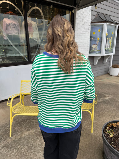 Kelly Oversized Stripe Pullover