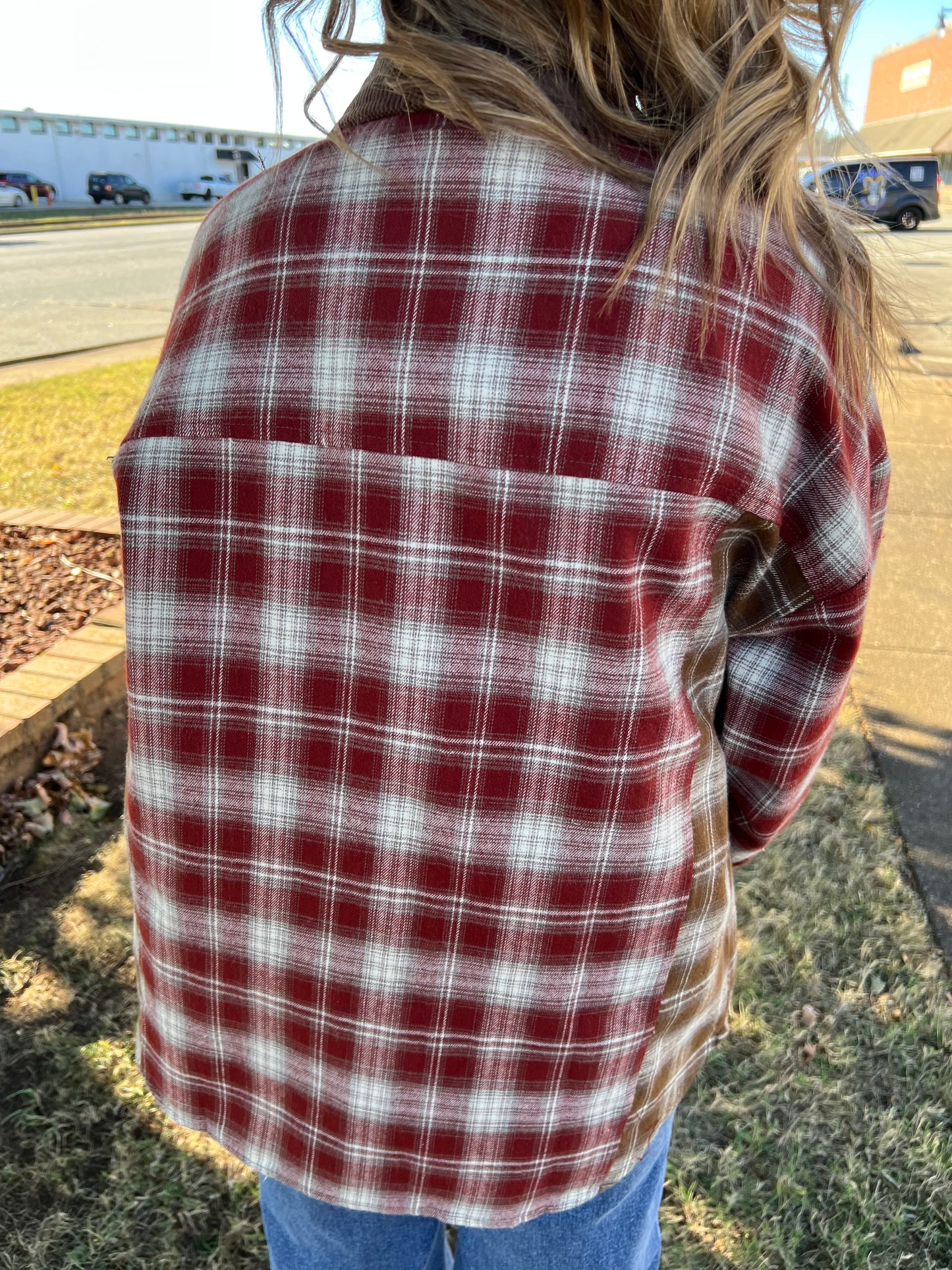 Crimson Flannel Shirt