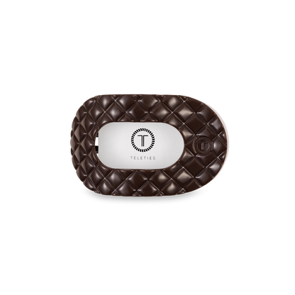 Flat Round Hair Clip | Small | Truly Taupe Quilted
