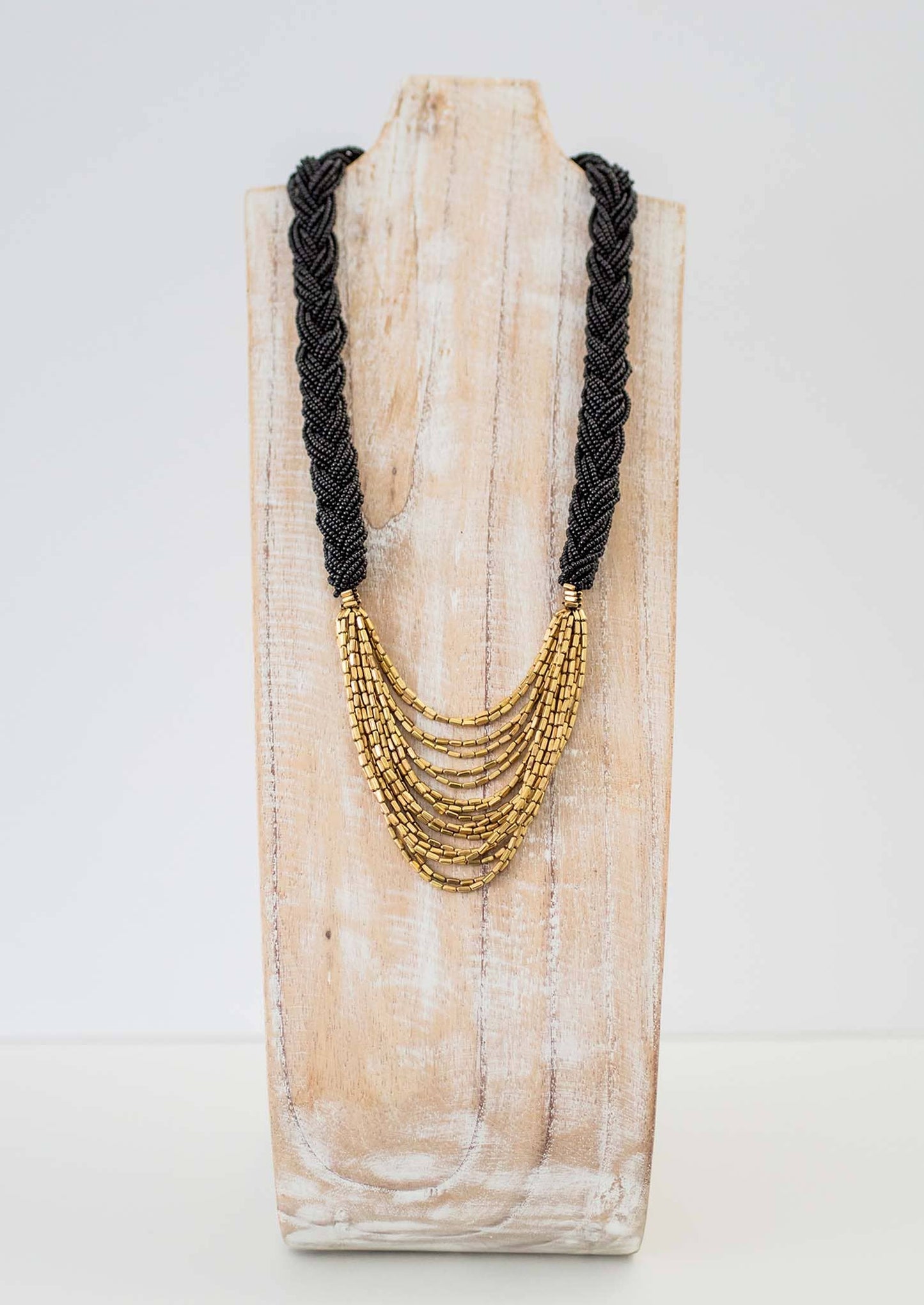 The Braided Hema Necklace- Black