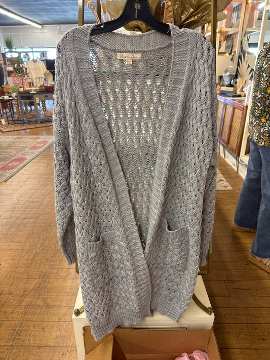 KC - vine & love gray cardigan | Large