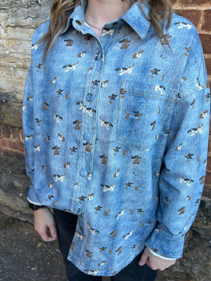 Doggy Denim Shirt
