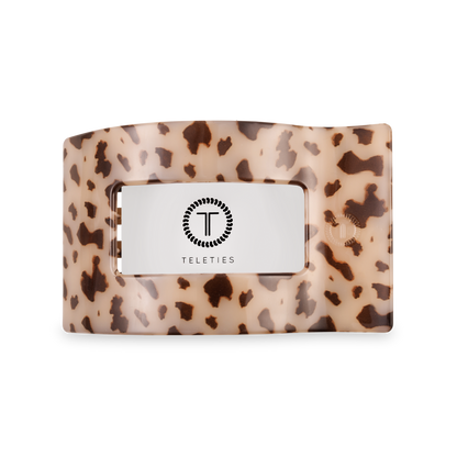 Flat Rectangle Hair Clip | Medium | Blonde Tortoise