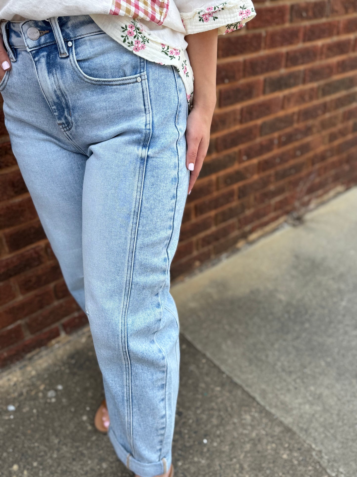Blue Haze Barrel Jeans