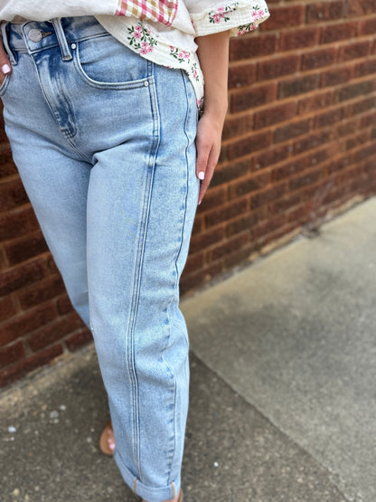 Blue Haze Barrel Jeans