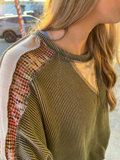 Modern Block Ribbed Top