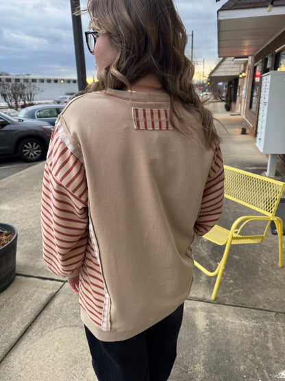 Sweetheart Stripe Pullover