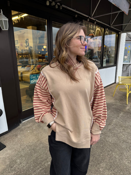 Sweetheart Stripe Pullover