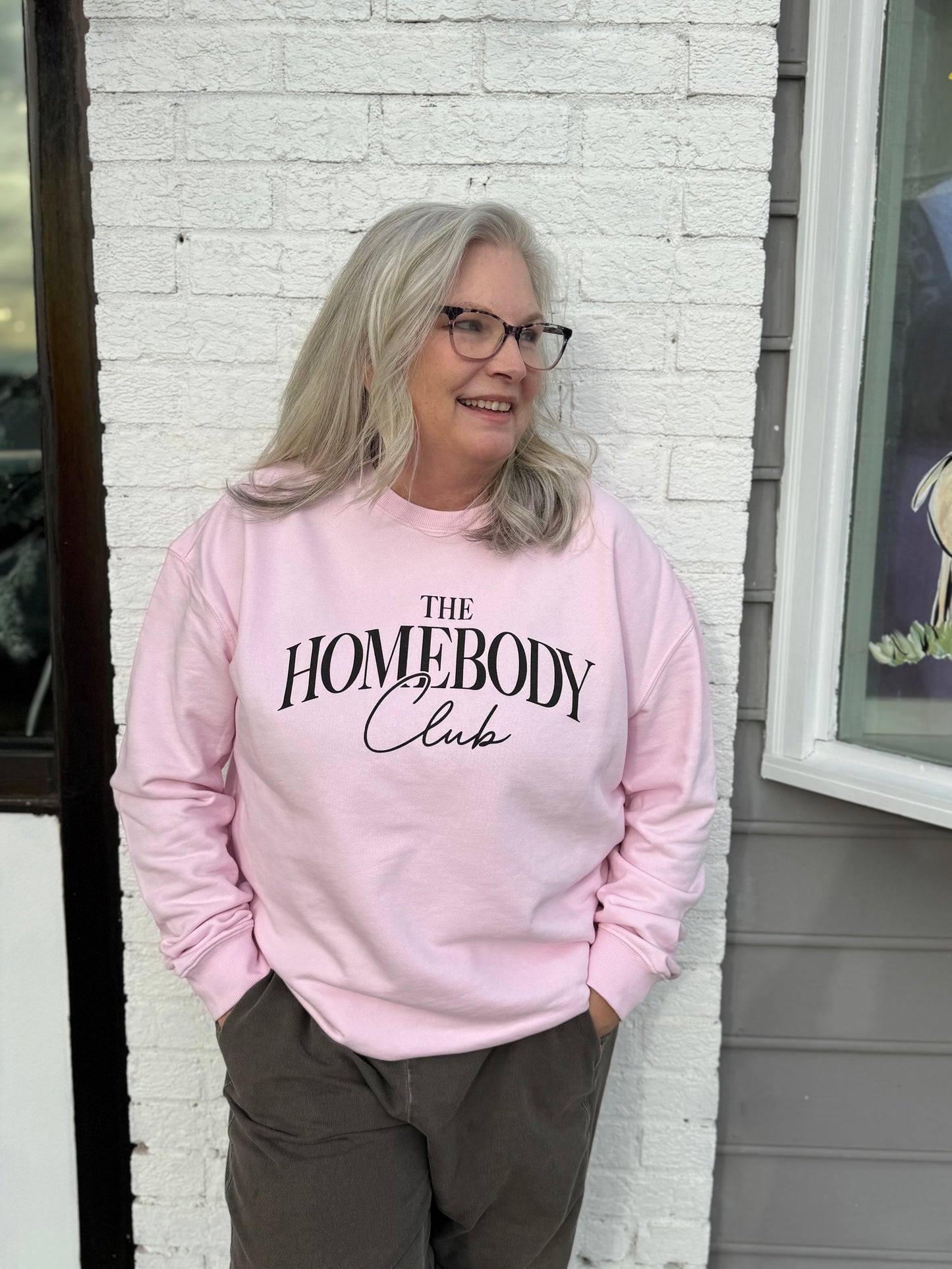 The Homebody Club Sweatshirt | Light Pink
