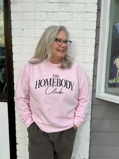 The Homebody Club Sweatshirt | Light Pink