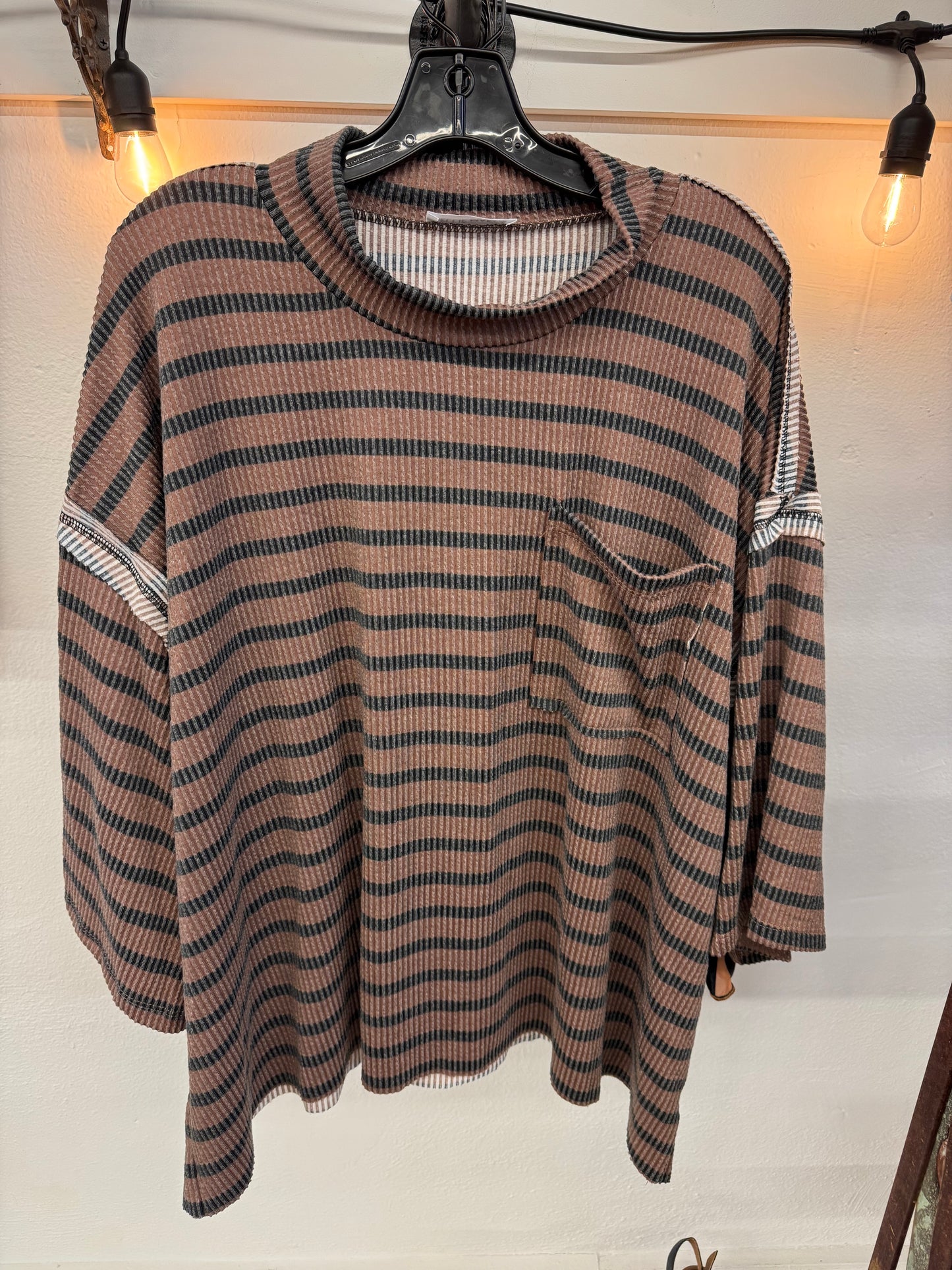 KE -  Nellie Mae Striped Oversized Top | Small