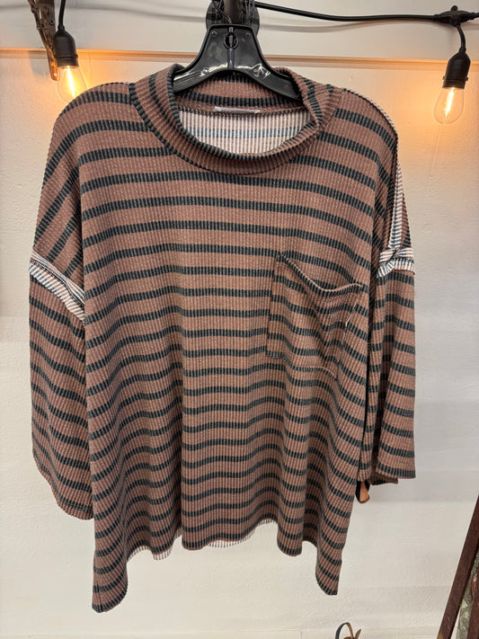 KE -  Nellie Mae Striped Oversized Top | Small