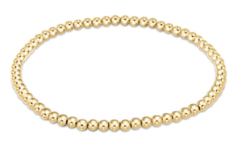 Classic Gold 3mm Bead Bracelet