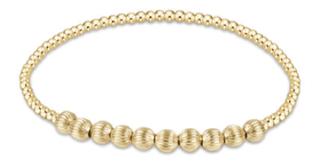 eNewton - Dignity Beaded Bliss 2mm Bead Bracelet - 4mm Gold