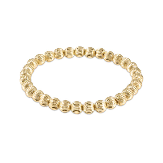 eNewton - Dignity Gold 6mm Bead Bracelet