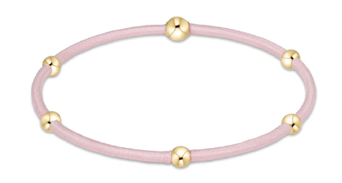 "e" ssentials bracelet -Light Pink