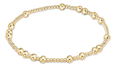 eNewton - Hope Unwritten 4mm Bead Bracelet - Gold