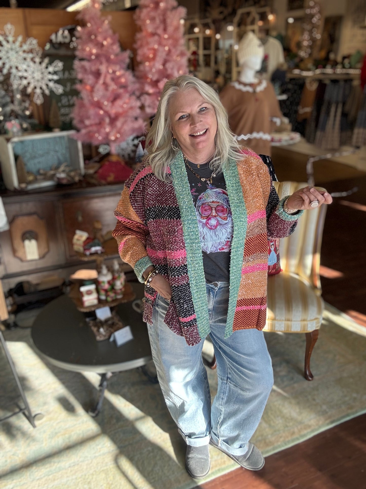 Sunset Ridge Striped Cardigan