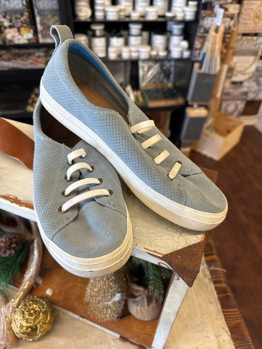 SE - Sperry Blue Suede Tennis Shoes| 8