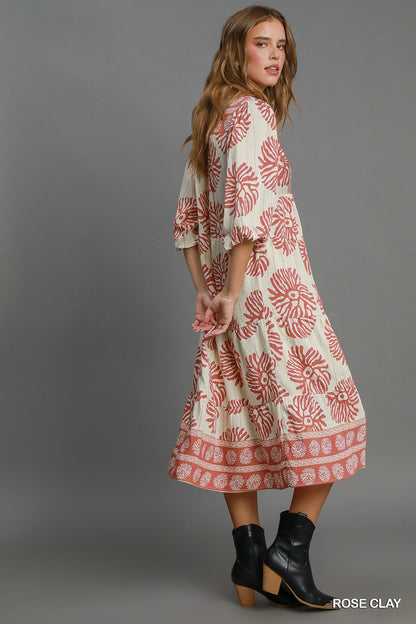 Desert Rose Midi Dress