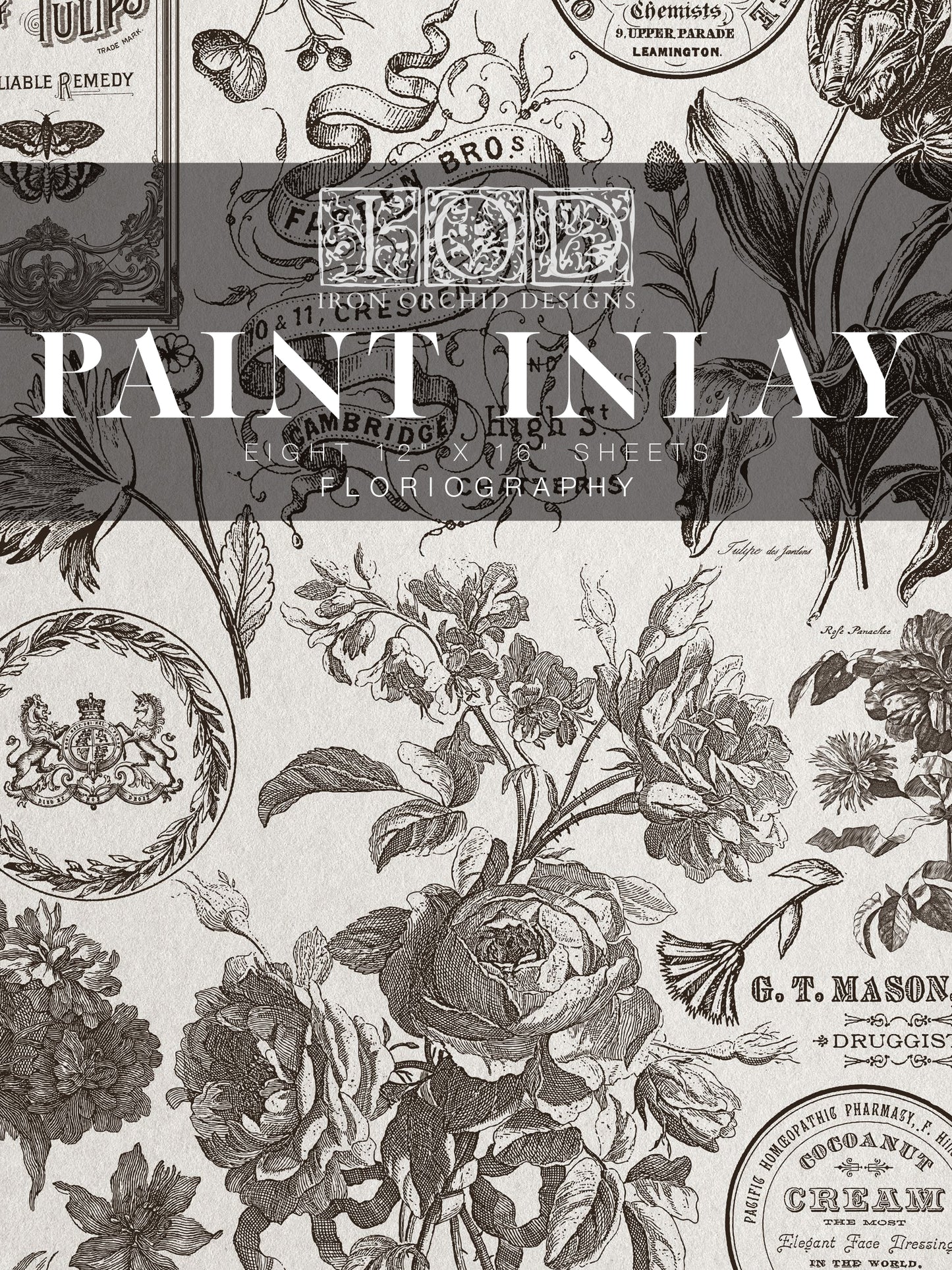 Floriography IOD Paint Inlay 12x16 Pad™