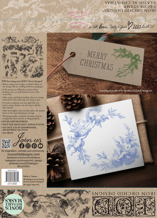 Classical Christmas 12x12 IOD Stamp™