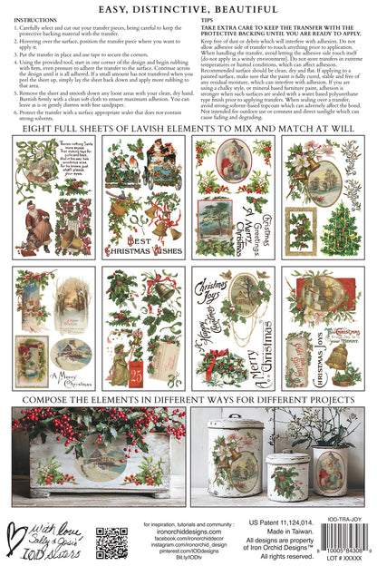 Christmas Joy IOD Transfer 8x12 Pad™