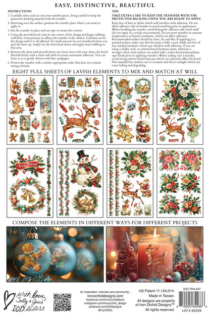 Kitschy Christmas IOD Transfer 8x12 Pad™