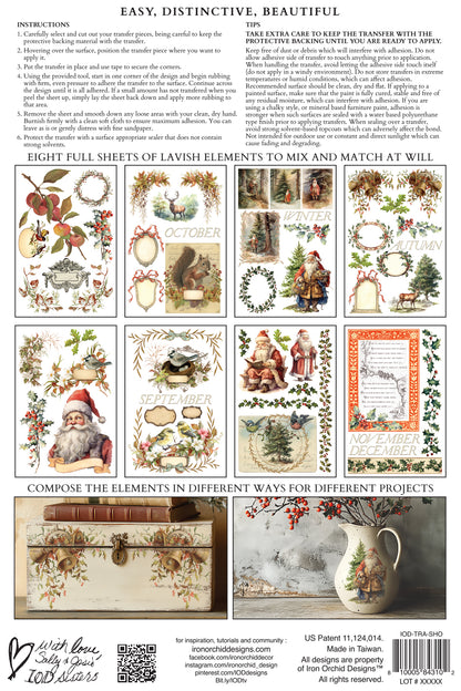 Santa's Hollow IOD Transfer 8x12 Pad™