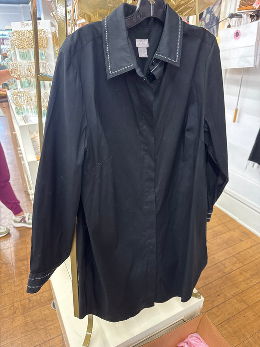 KC - Chico Black Shirt Dress | 2
