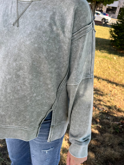 Comfy Day Sweatshirt | Moss