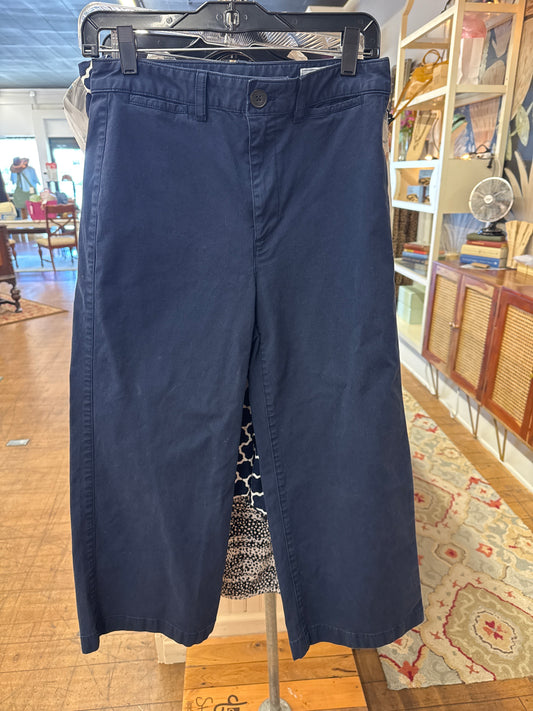 GS - Navy Gap Crop Pants | Size 6 Petite