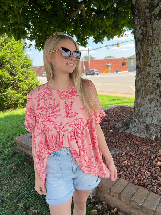 Laura Linen Babydoll Tunic