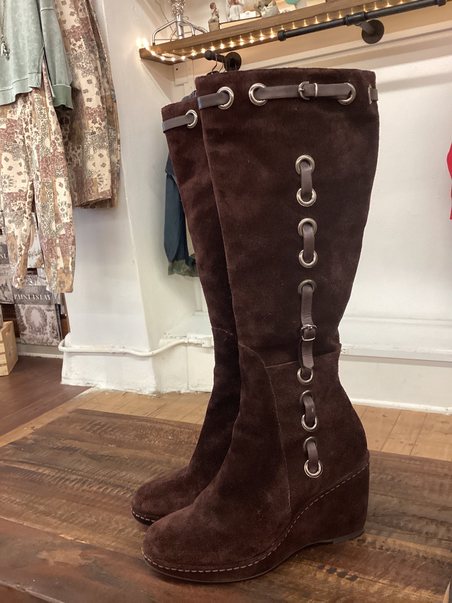 JS |Aerosoles brown boots| 7.5