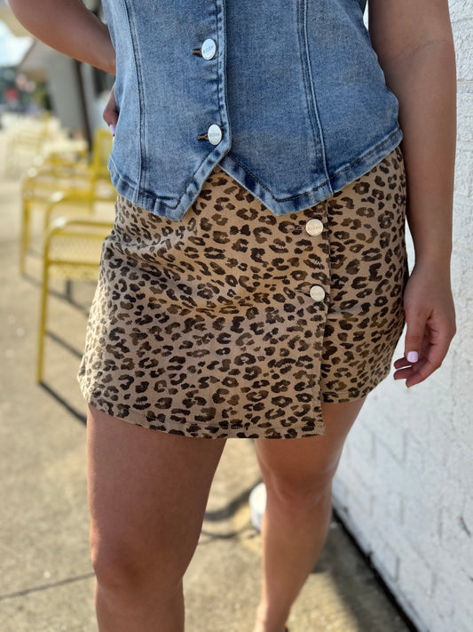 Savage Denim Skort
