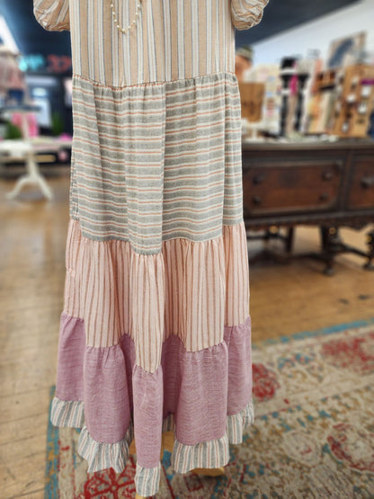 Bella Striped Maxi Dress