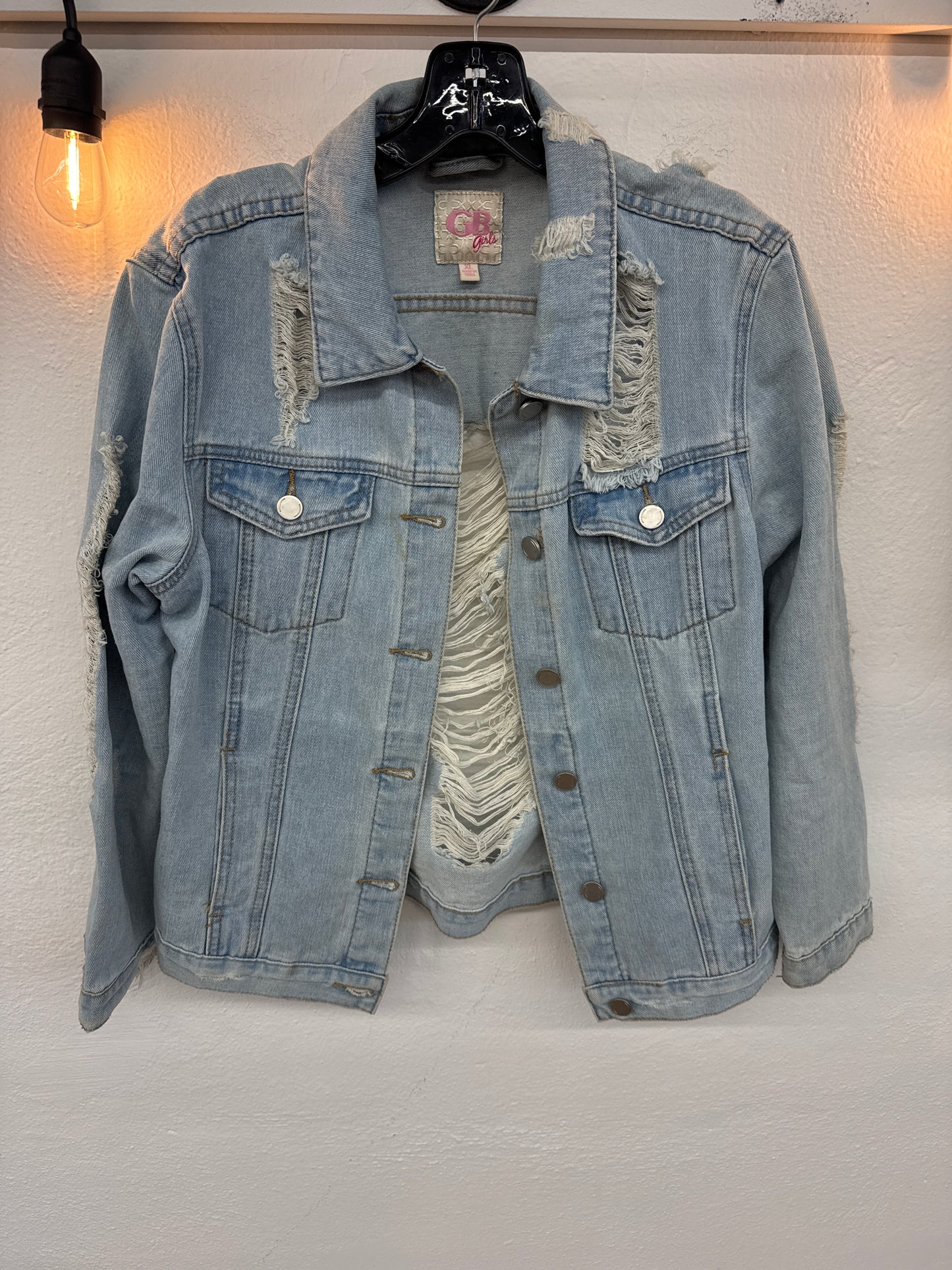 SE - Distressed Denim Jacket | XL