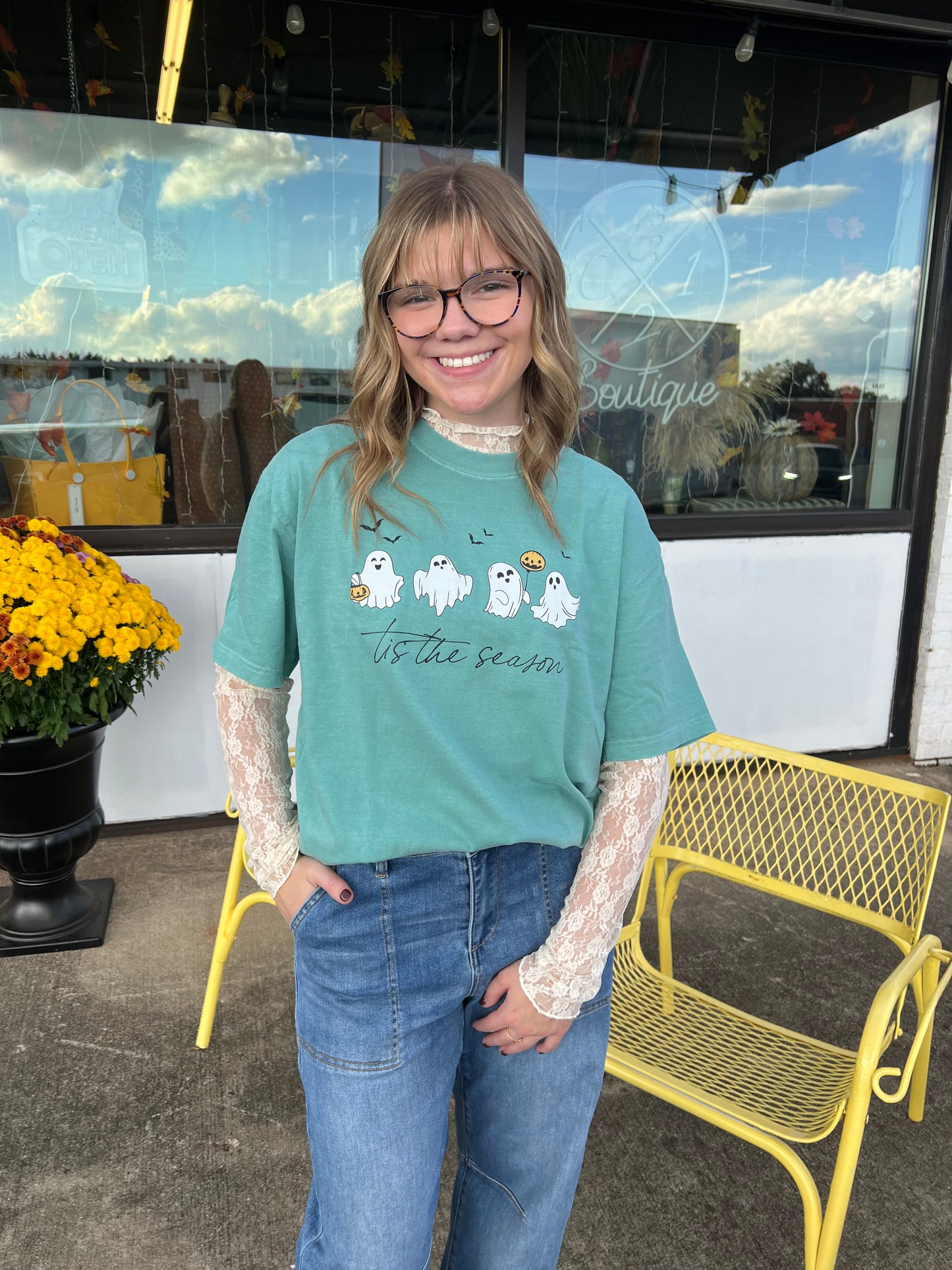 Lucia Lace High Neck Top | Champagne