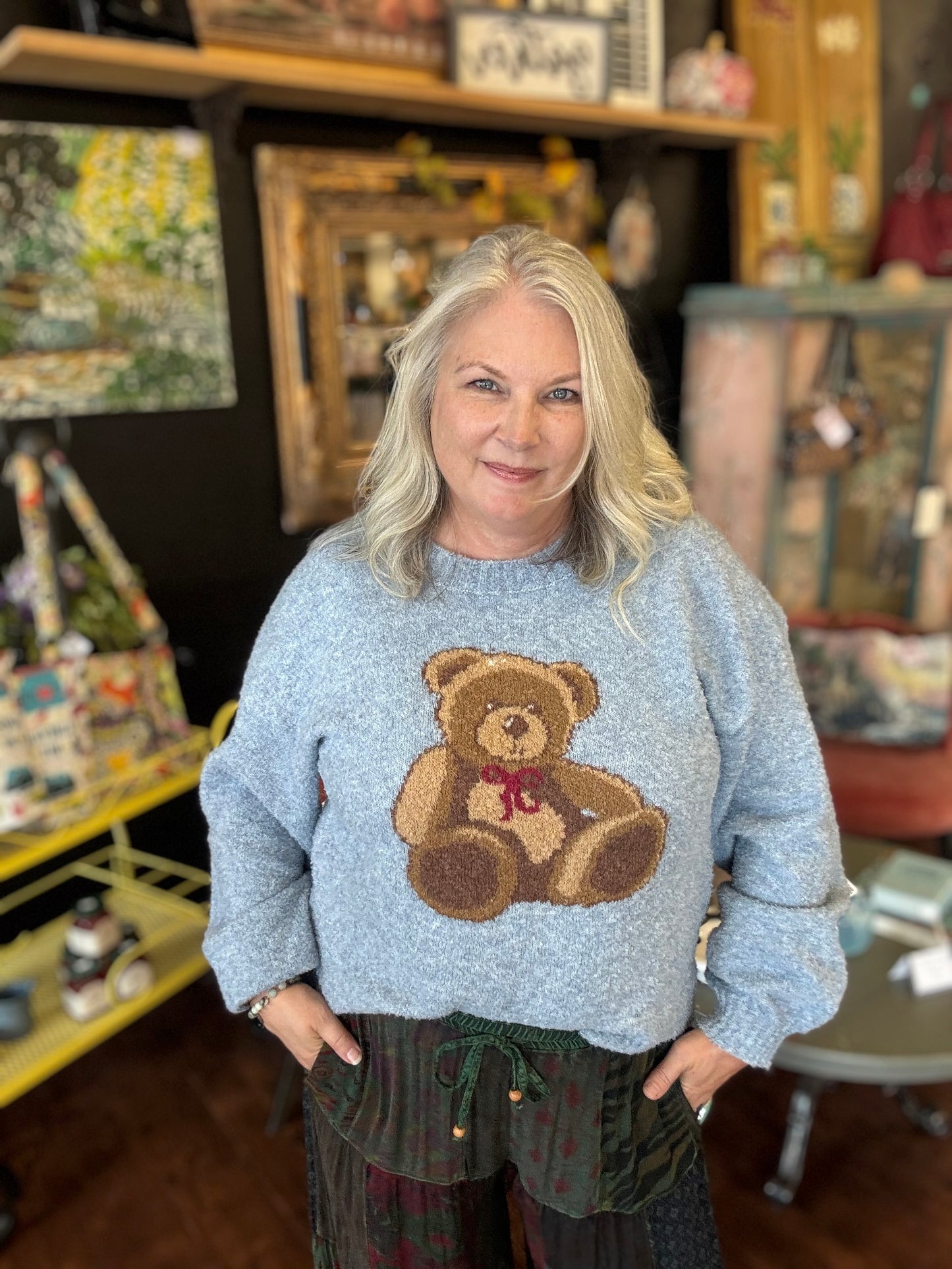 My Teddy Bear Sweater | Blue