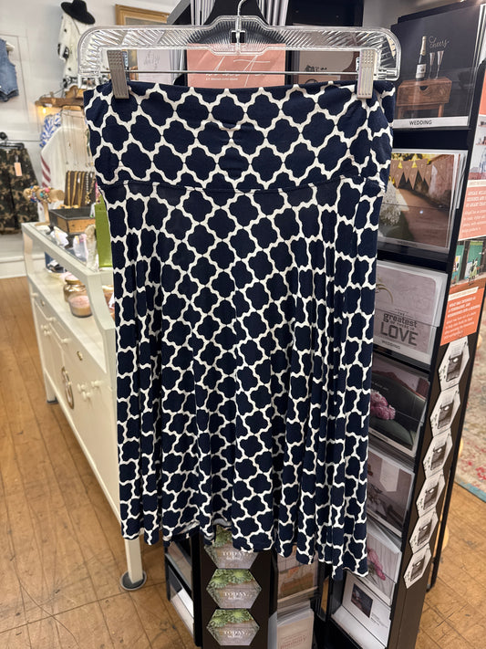 GS - Black Quartefoil Skirt | Small