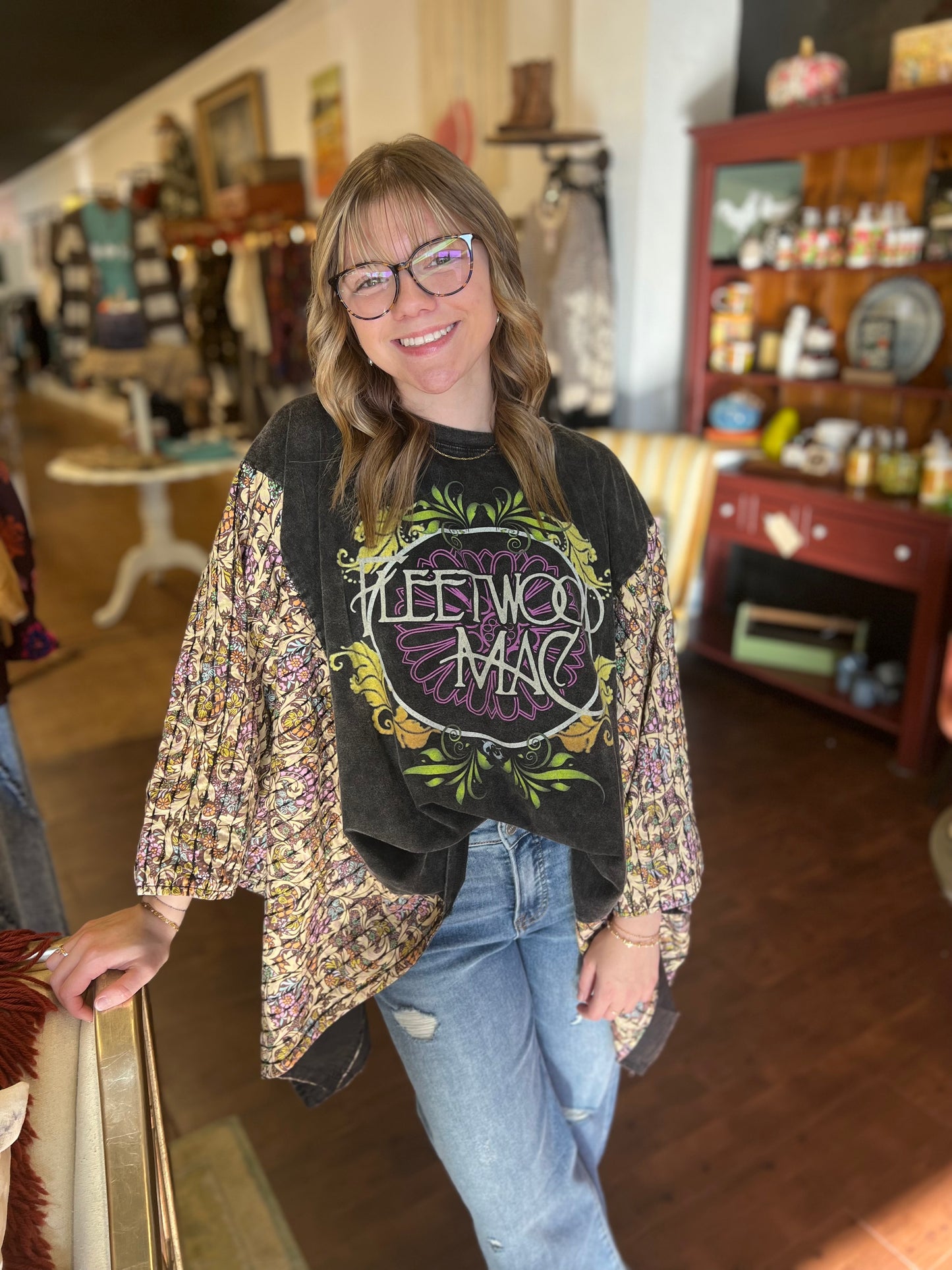 Vintage Fleetwood Mac Poncho Top