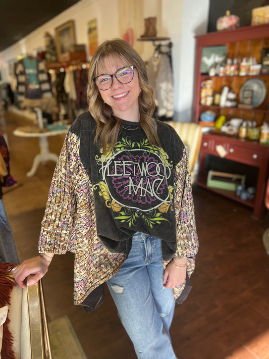 Vintage Fleetwood Mac Poncho Top