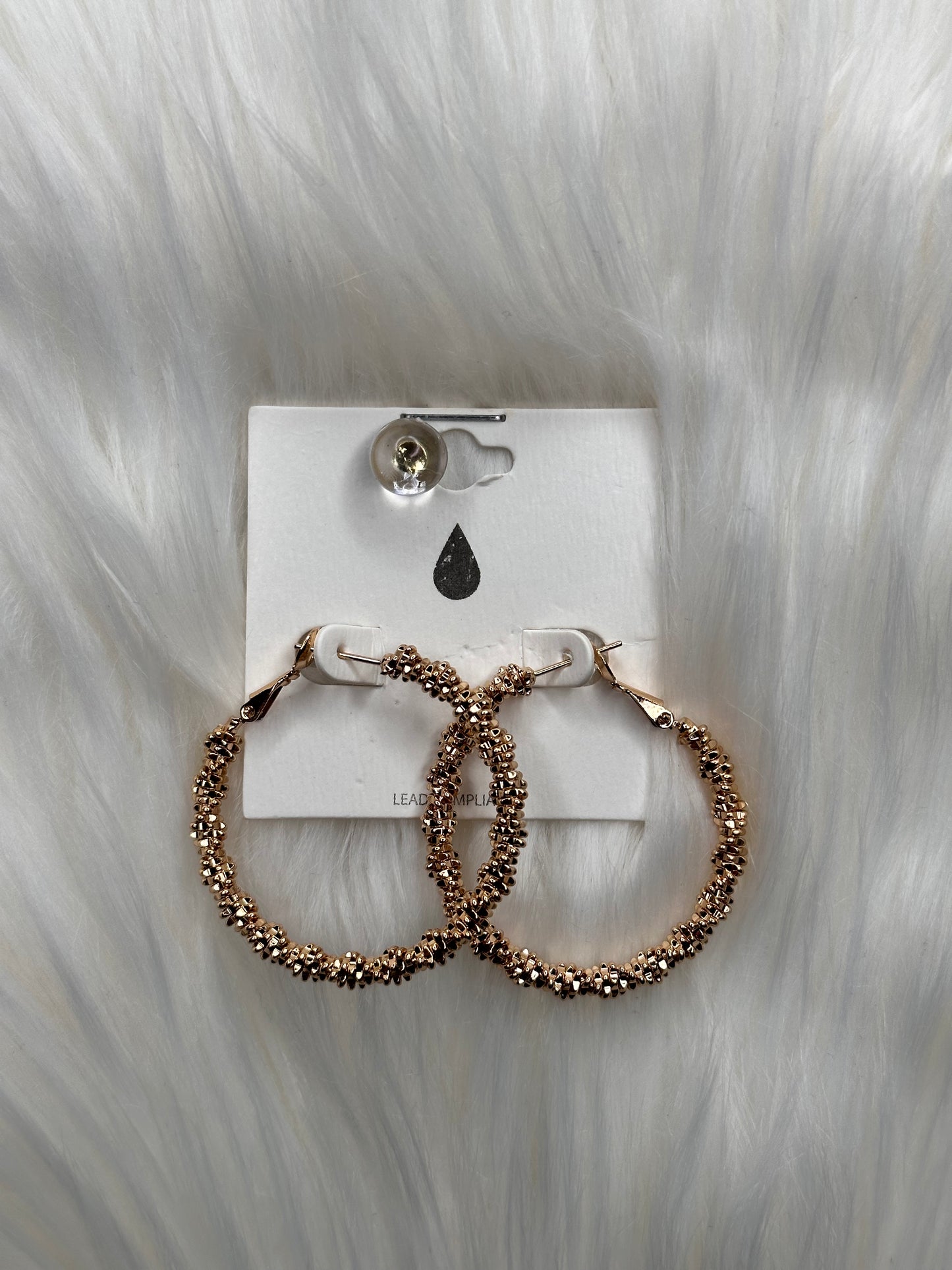 Twisted Gold Hoop Earring