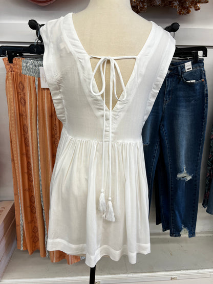 Pure Heart Eyelet Top