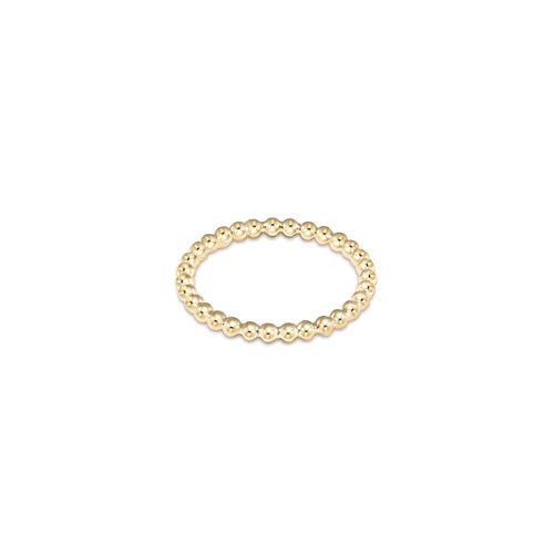 eNewton -  Classic Gold 2mm Bead Ring