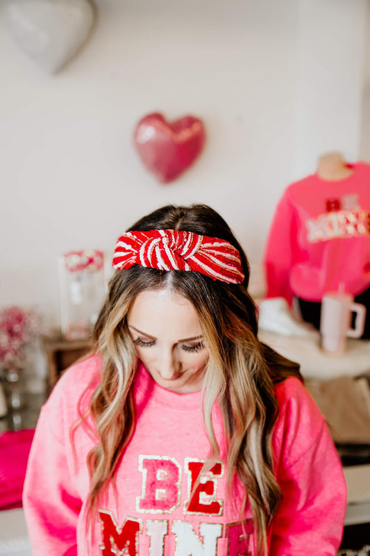 Be My Valentine Sequin Headband