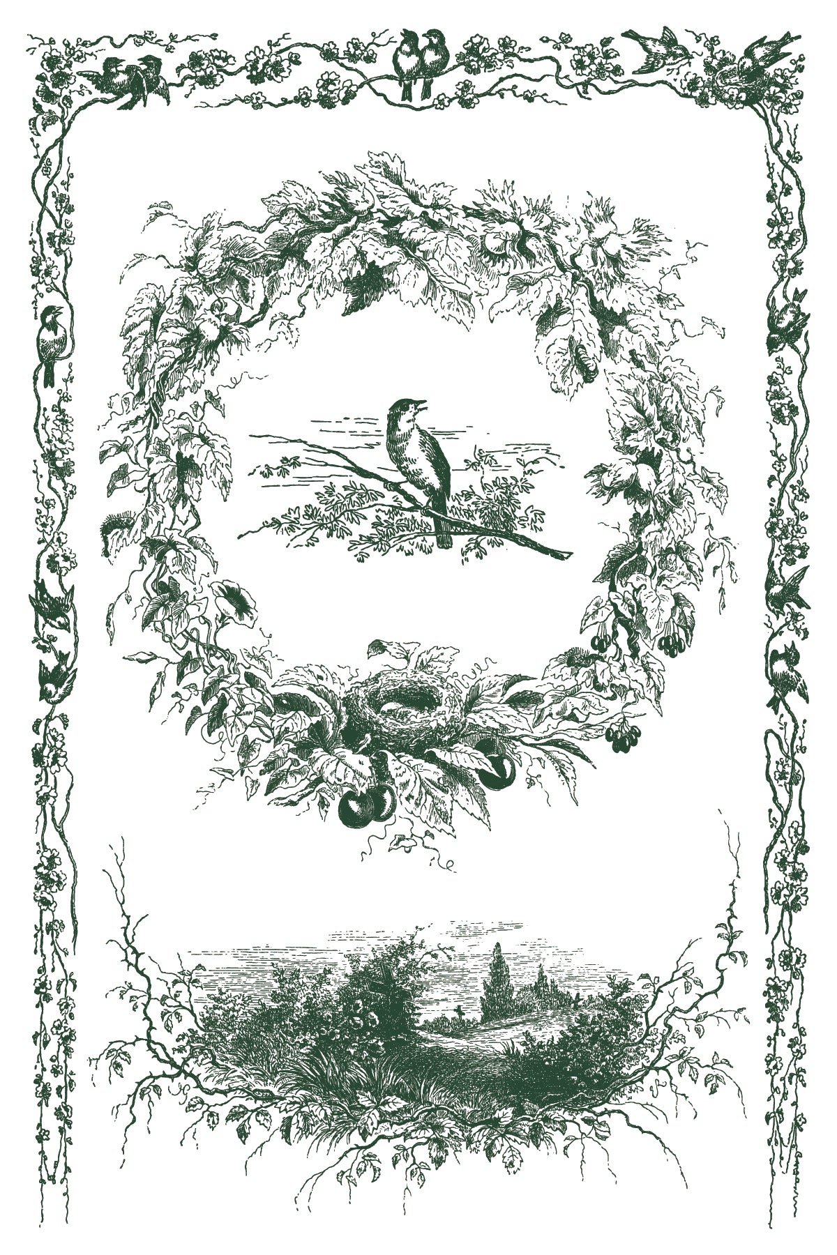 Little Lark IOD Paint Inlay 8x12 Pad™