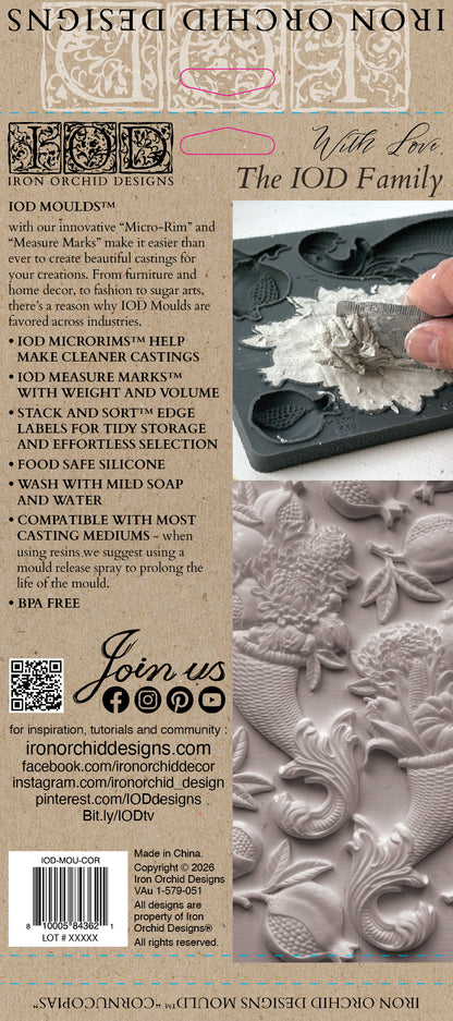 Cornucopias 6x10 IOD Mould™ Rich text editor Description